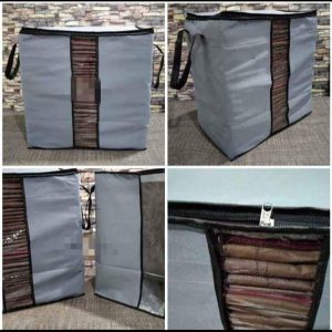 Grey Organizer Bag / Foldable Clothing Organizer Bags (NW000162)